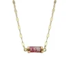 Outlet Collier Bess Tourmaline Rose Femme Colliers