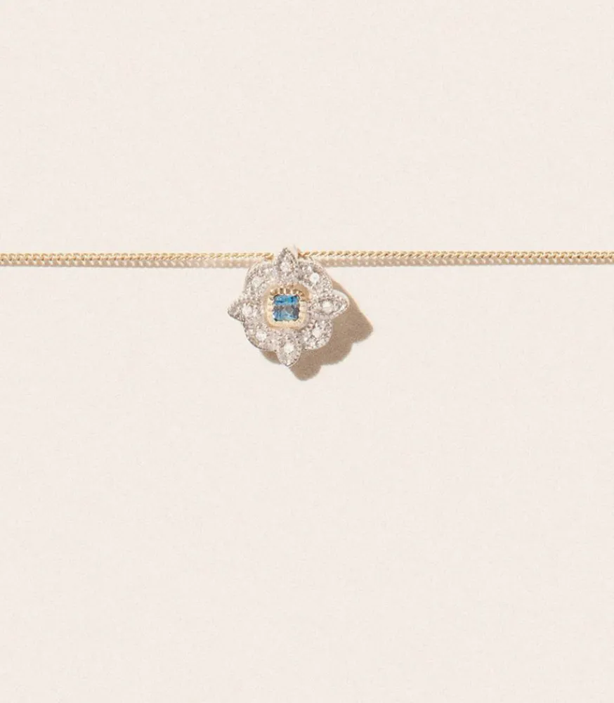 Collier Bettina London Blue Topaz Femme Colliers