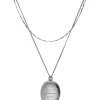 Clearance Collier Big Locket Double Femme Colliers
