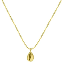Collier Court Cauri Coquillage Et Chaine Boule Femme Colliers