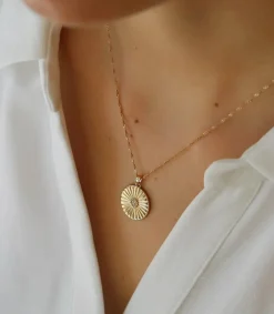 Clearance Collier Dauphine Dore Femme Colliers