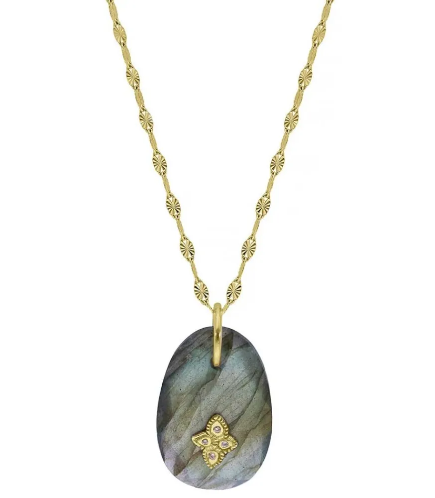 Sale Collier Gaia N°1 Labradorite Femme Colliers