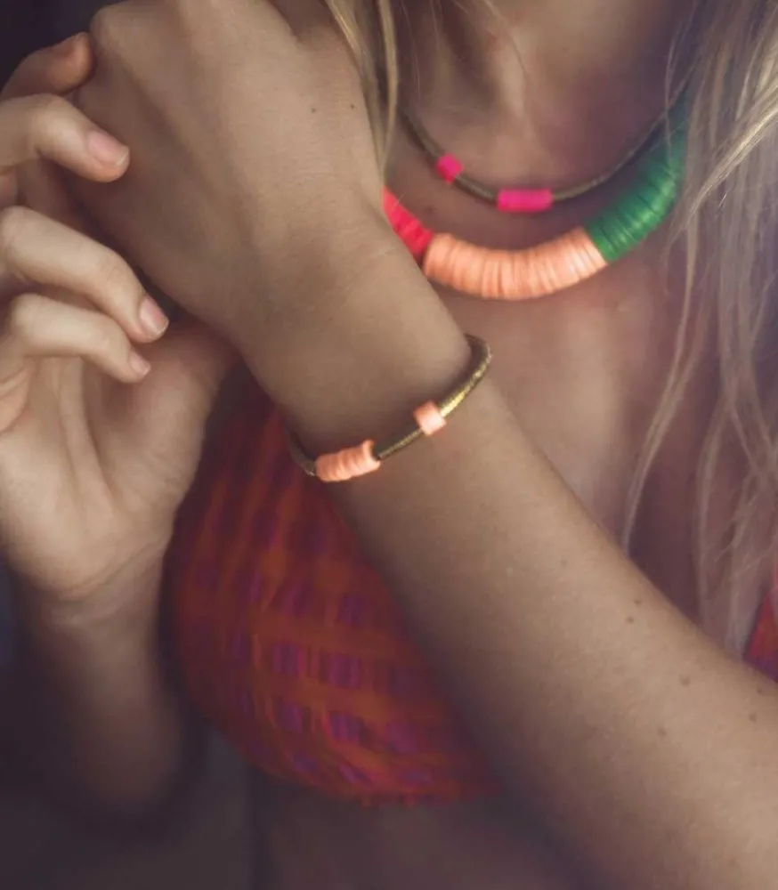 Online Collier Hibiscus Rose X Jane De Boy Femme Colliers