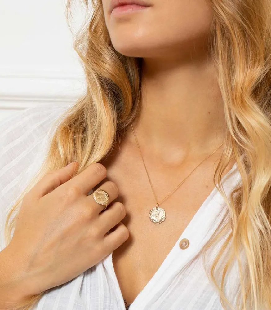 Hot Collier Initiale N°5 Or Femme Colliers