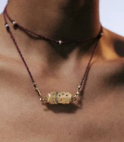 Clearance Collier Locket Rainbow Star - Mauli Red & Navy Femme Colliers