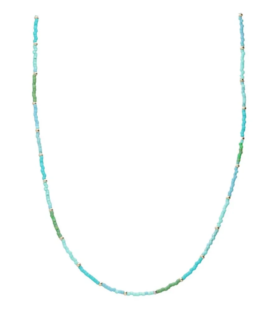 Best Collier Miyuki Perles Turquoise Et Verte Femme Colliers