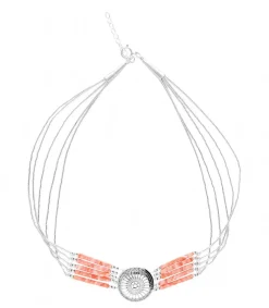 Hot Collier Navajo 5 Rangs Et Conchas Femme Colliers