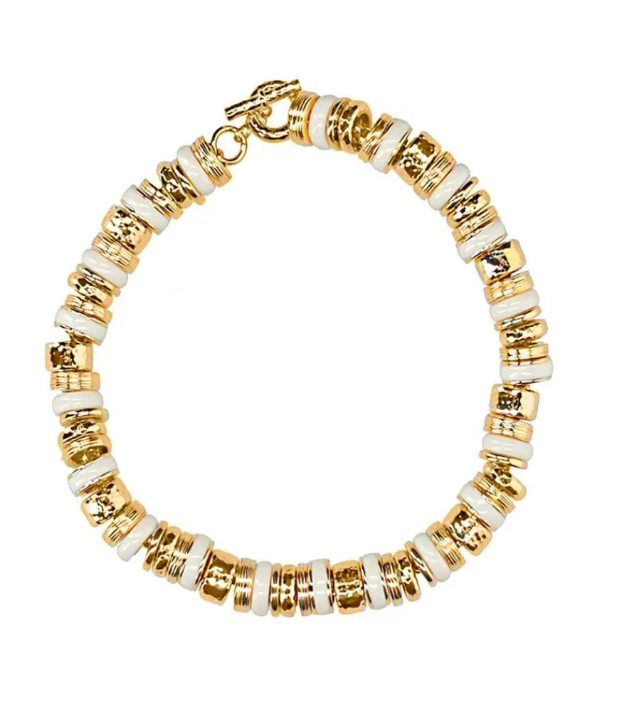 Best Collier Nazca Ivoire Et Dore Femme Colliers