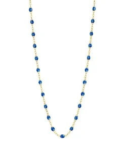 Clearance Collier Or Jaune Et Perles De Resine 42 Cm Femme Colliers