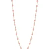Clearance Collier Or Rose Et Perles De Resine 42 Cm Femme Colliers