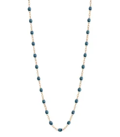 Clearance Collier Or Rose Et Perles De Resine 42 Cm Femme Colliers