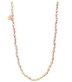 New Collier Perles Nacrees Ovales Femme Colliers