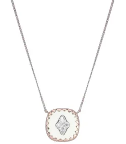 New Collier Pierrot N° 2 Blanc Et Diamants Femme Colliers