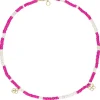 New Collier Talisman 3 Charms Rose Femme Colliers