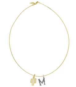 Hot Collier Tour De Cou Lettre Cactus Femme Colliers