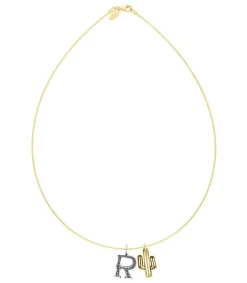 Hot Collier Tour De Cou Lettre Cactus Femme Colliers