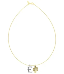 Hot Collier Tour De Cou Lettre Cactus Femme Colliers