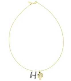 Hot Collier Tour De Cou Lettre Cactus Femme Colliers