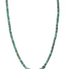 Collier Turquoise Rondelle Or Femme Colliers