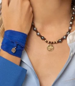 New Collier Wonderland Perles Tahitiennes Et Or Femme Colliers