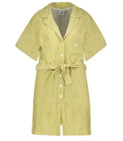 Discount Combishort Ibiza Vichy Vert Femme Combinaisons