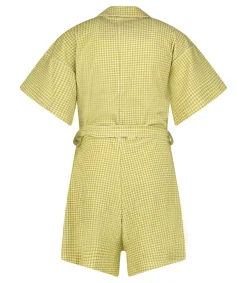 Discount Combishort Ibiza Vichy Vert Femme Combinaisons