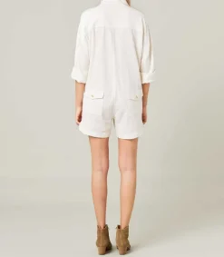 Sale Combishort On The Road Blanche Femme Combinaisons