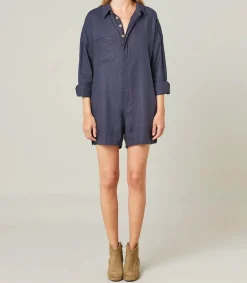 Clearance Combishort On The Road Midnight Blue Femme Combinaisons