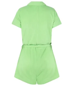 Hot Combishort Terry Green Femme Combinaisons