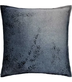 Coussin Cachemire Et Laine 50 X 50 Cm Bleu Gris Coussins