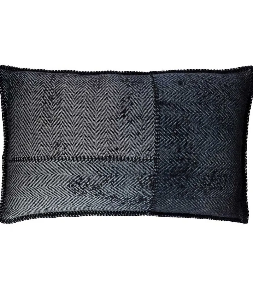 Online Coussin Cachemire Et Laine 60 X 35 Cm Bleu Coussins
