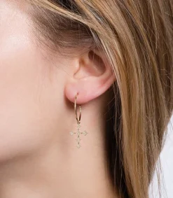 Hot Creoles Divine En Or Jaune Femme Boucles D'Oreilles