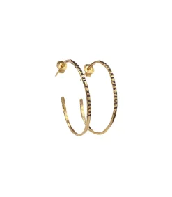 Online Creoles "Pensee" En Vermeil Femme Boucles D'Oreilles