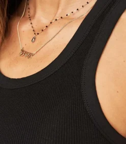 Debardeur Cotele Kingston Noir Femme Hauts