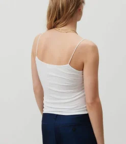 Sale Debardeur Seyes Blanc Femme Hauts