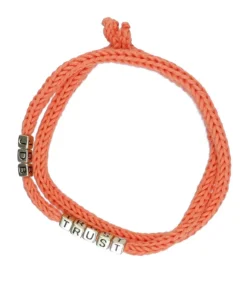New Grigri Tricotin Jane De Boy Trust Orange Femme Colliers