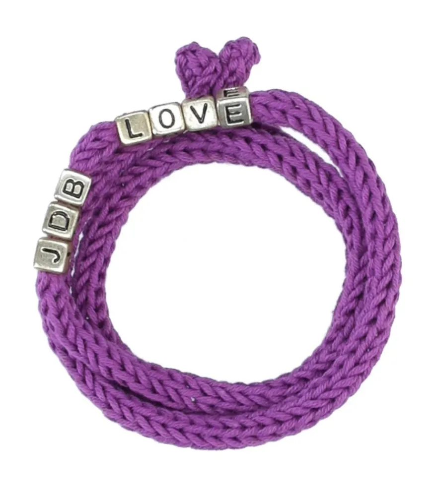 New Grigri Tricotin Jane De Boy Love Violet Femme Colliers