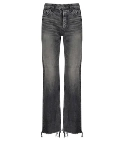 Outlet Jean Ashleys Wide Straight Noir Femme Bas