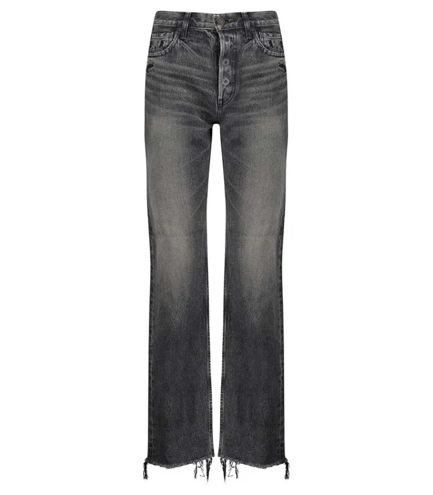 Outlet Jean Ashleys Wide Straight Noir Femme Bas