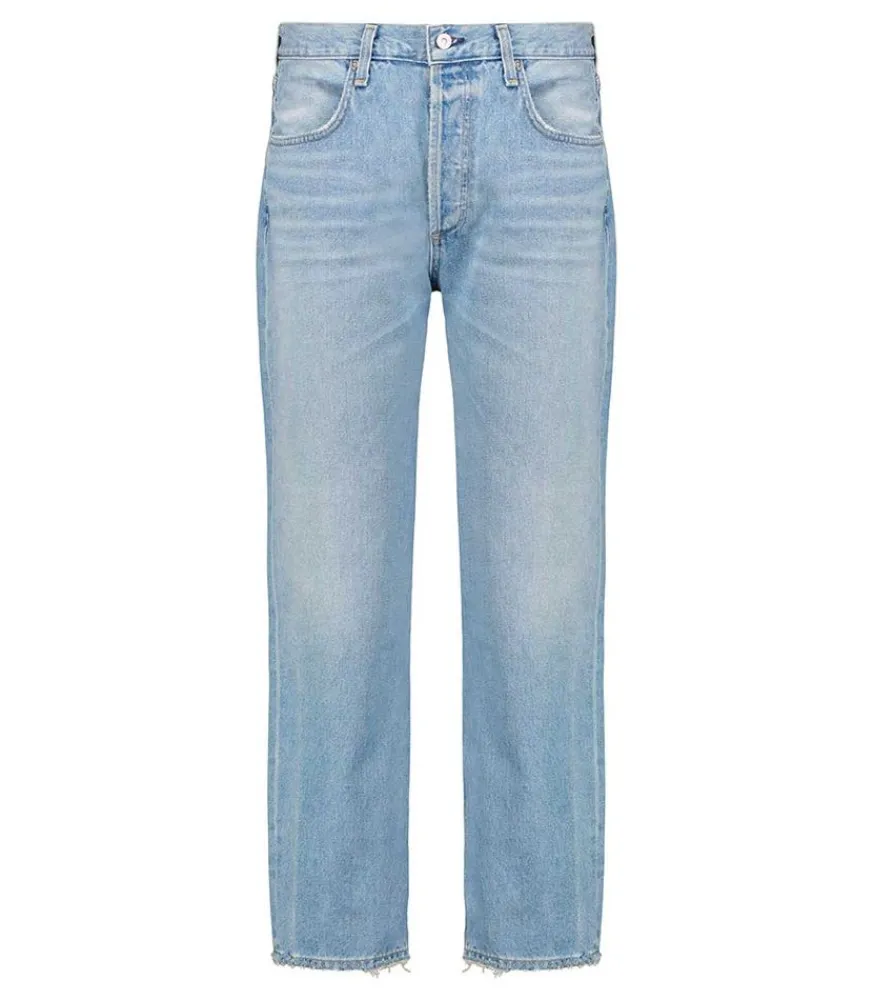 Hot Jean Droit Emery Crop Femme Bas