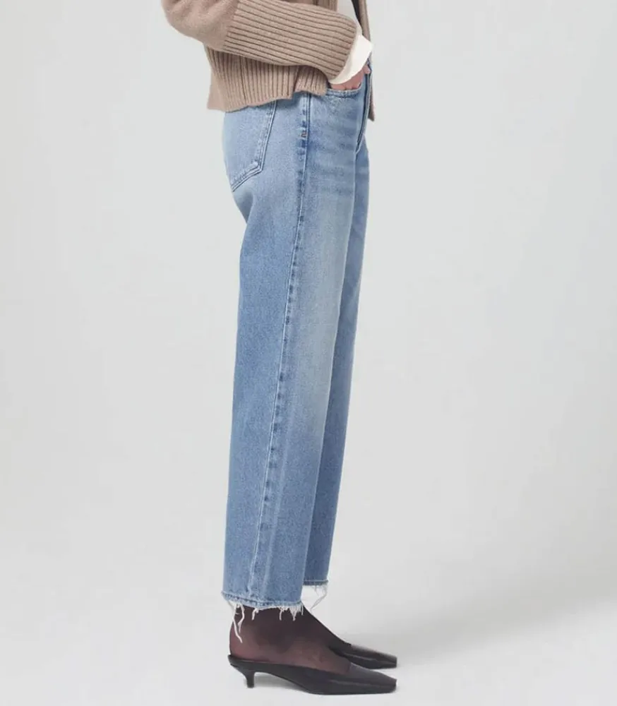 Hot Jean Droit Emery Crop Femme Bas