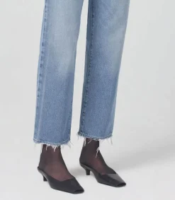 Hot Jean Droit Emery Crop Femme Bas