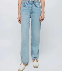 New Jean Droit 90S Low Slung Femme Bas