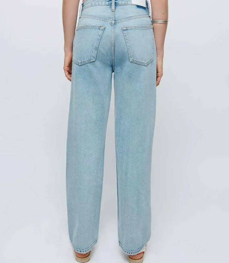New Jean Droit 90S Low Slung Femme Bas