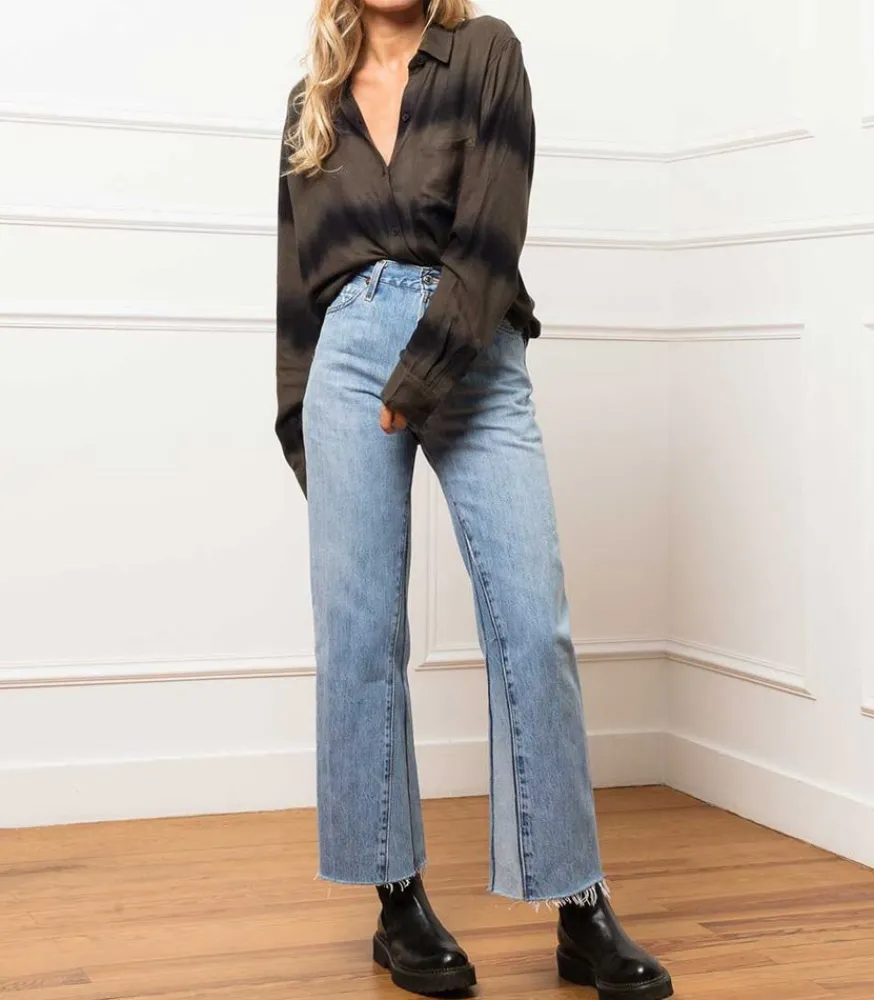 Sale Jean Flare Crop Taille Haute Levi'S Femme Bas