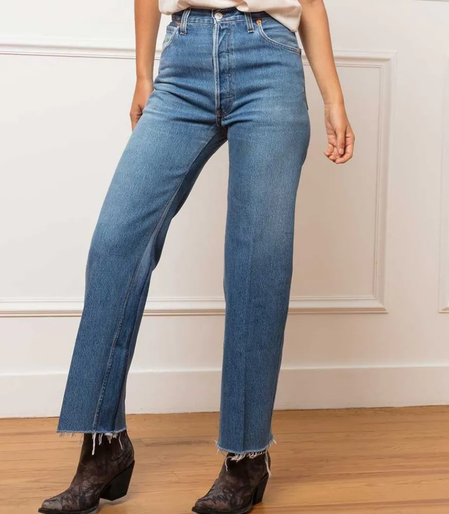 Sale Jean Flare Crop Taille Haute Levi'S Femme Bas