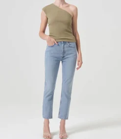 Discount Jean High Rise Cropped Riley Dimension Femme Bas