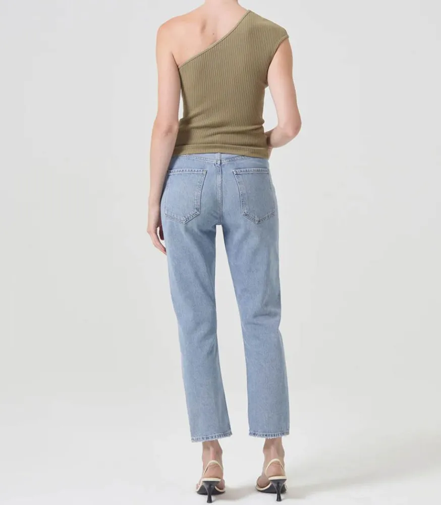 Discount Jean High Rise Cropped Riley Dimension Femme Bas