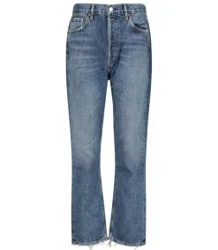 Clearance Jean High Rise Cropped Riley Femme Bas