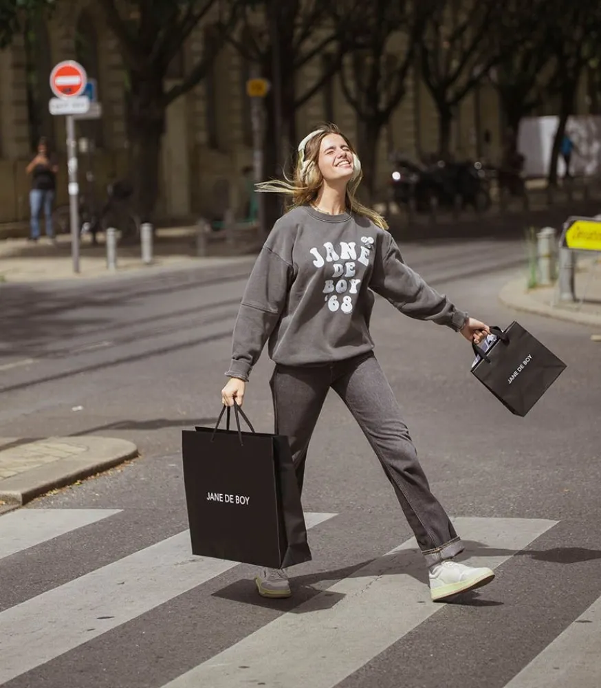 Hot Jean Journey Frida Noir Stonewashed Femme Bas